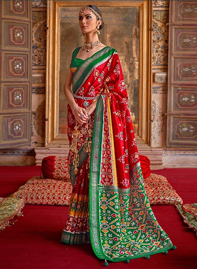 The Timeless Red Patola Saree