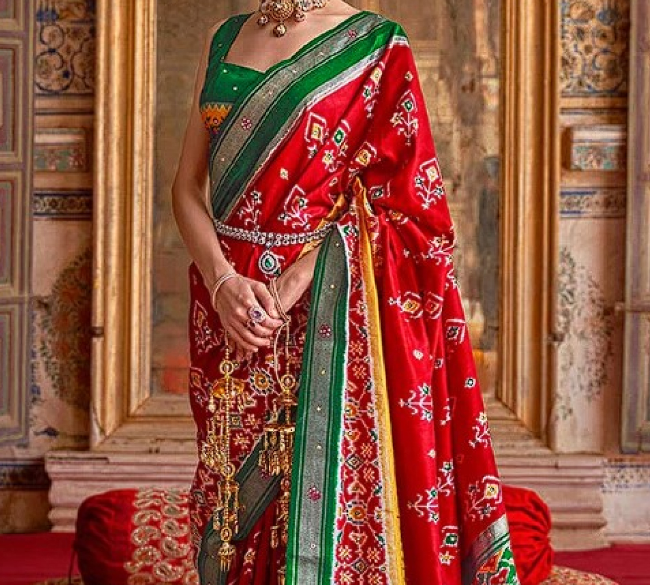 The Timeless Red Patola Saree